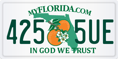 FL license plate 4255UE