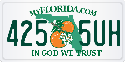 FL license plate 4255UH