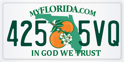 FL license plate 4255VQ