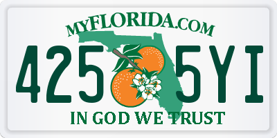 FL license plate 4255YI
