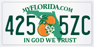 FL license plate 4255ZC