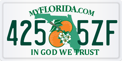 FL license plate 4255ZF