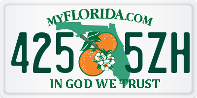 FL license plate 4255ZH