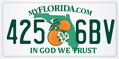 FL license plate 4256BV
