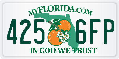 FL license plate 4256FP