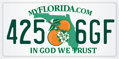 FL license plate 4256GF