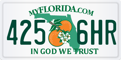 FL license plate 4256HR