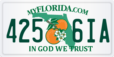 FL license plate 4256IA