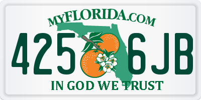 FL license plate 4256JB