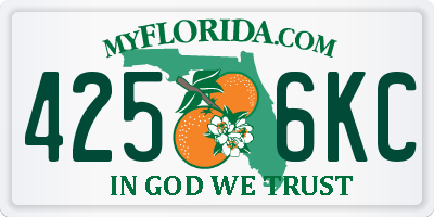 FL license plate 4256KC