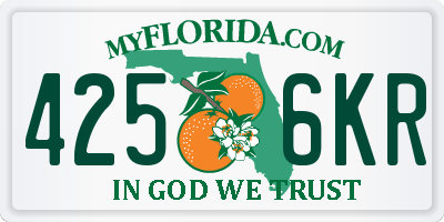 FL license plate 4256KR
