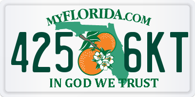 FL license plate 4256KT