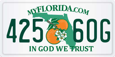 FL license plate 4256OG