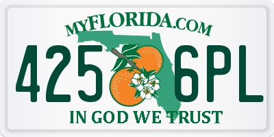 FL license plate 4256PL