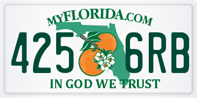 FL license plate 4256RB