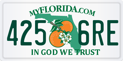 FL license plate 4256RE