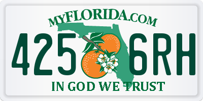 FL license plate 4256RH