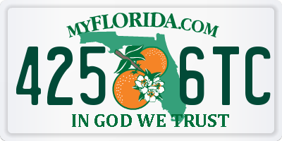 FL license plate 4256TC