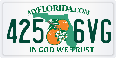 FL license plate 4256VG