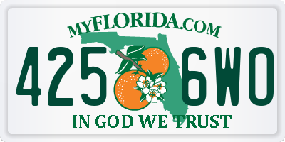 FL license plate 4256WO
