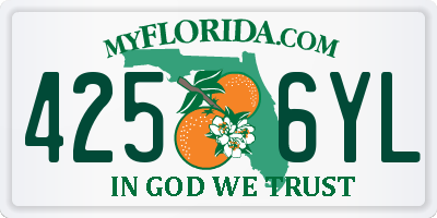 FL license plate 4256YL
