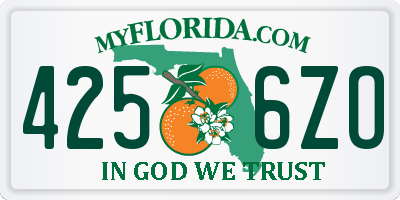 FL license plate 4256ZO