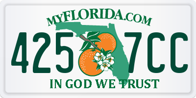FL license plate 4257CC