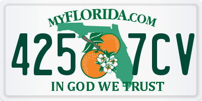 FL license plate 4257CV