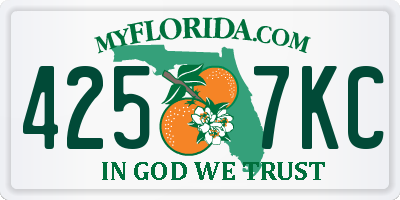 FL license plate 4257KC