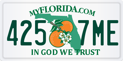 FL license plate 4257ME