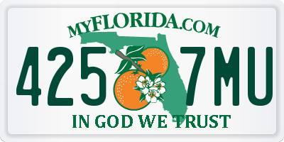 FL license plate 4257MU
