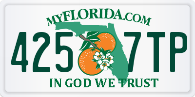 FL license plate 4257TP
