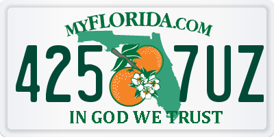 FL license plate 4257UZ