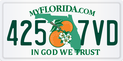 FL license plate 4257VD