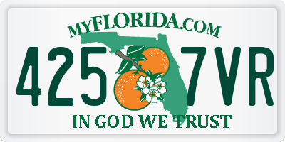 FL license plate 4257VR