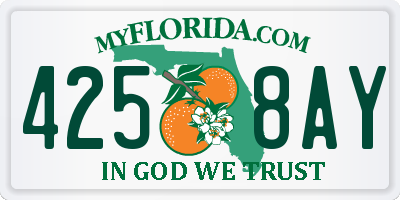 FL license plate 4258AY