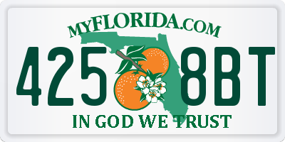 FL license plate 4258BT