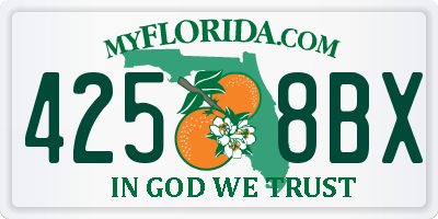 FL license plate 4258BX