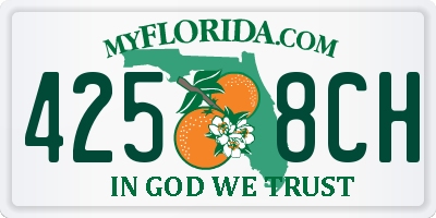 FL license plate 4258CH
