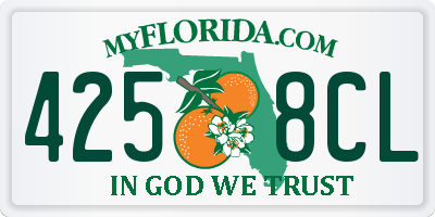 FL license plate 4258CL