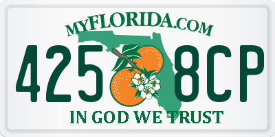 FL license plate 4258CP