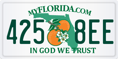FL license plate 4258EE