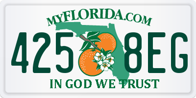 FL license plate 4258EG