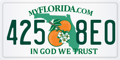FL license plate 4258EO