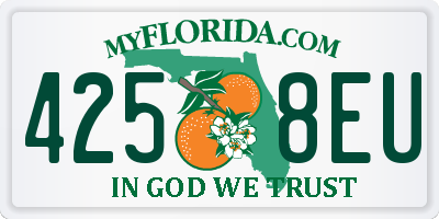 FL license plate 4258EU