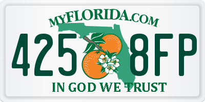 FL license plate 4258FP