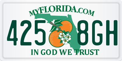 FL license plate 4258GH
