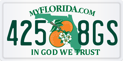FL license plate 4258GS