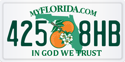 FL license plate 4258HB