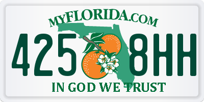 FL license plate 4258HH